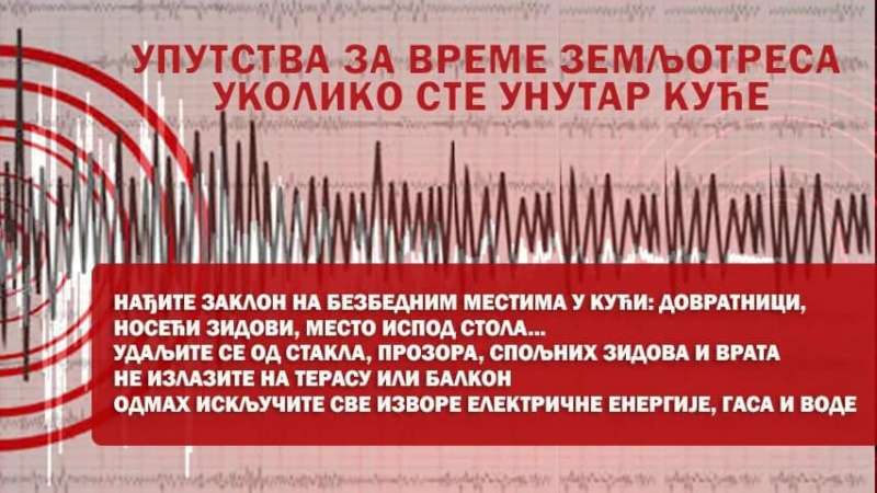 Uputstva u slučaju zemljotresa 2