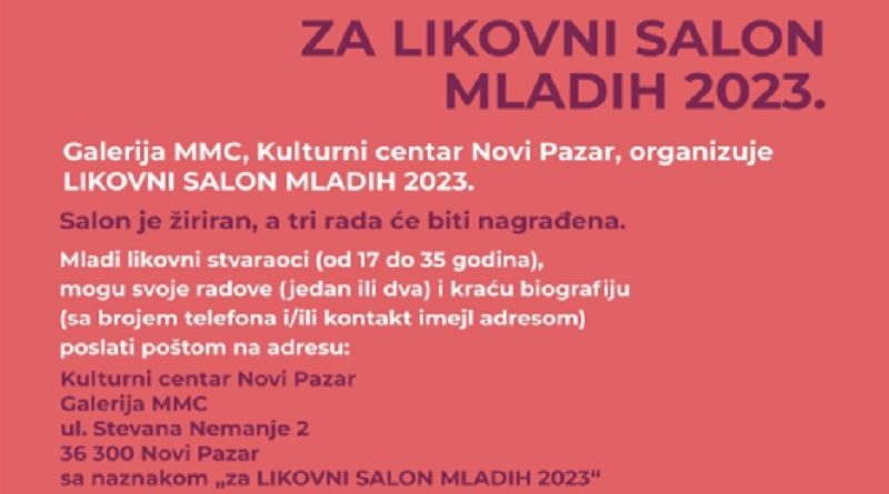 Konkurs za Likovni salon mladih 2023.