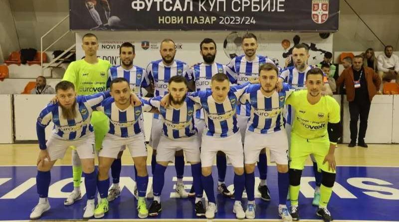 Futsal tim Novog Pazara pred utakmicu protiv FON Banjice