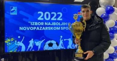 Slobodan Rubežić sportista Novog Pazara 2022.