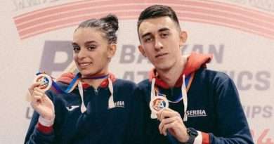 Atletičari Novog Pazara Aldin Ćatović i Mejra Mehmedović