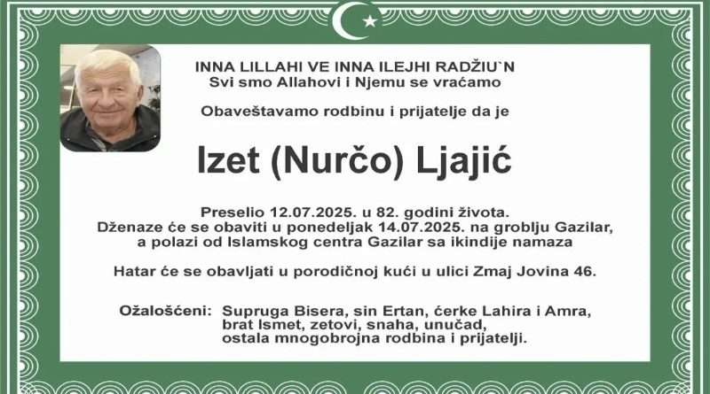 El merhum: Izet Ljajić