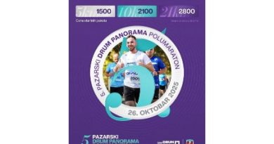 Peti Pazarski Drum Panorama polumaraton 2025