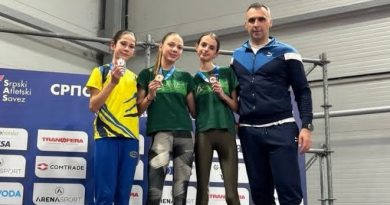 Atletičarka Novog Pazara Saida Mušović najbolja starija pionirka na 1.500 metara u dvorani