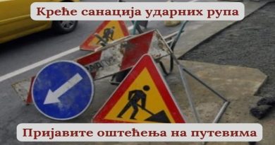 Opština Prijepolje pozvala građane da prijave udarne rupe na putevima