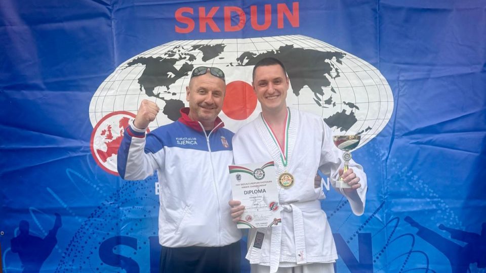 Karatisti Dušanu Belojici ekipno evropsko zlato u Egeru 