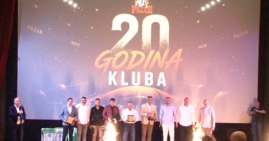 Košarkaški klub Pazar proslavio 20. rođendan svečanošću u sali Kulturnoig centra