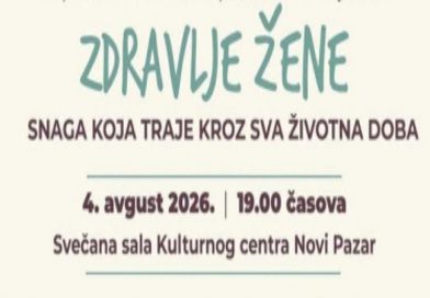 Zdravlje žene u fokusu, sutra edukativna tribina u Kulturnom centru Novi Pazar