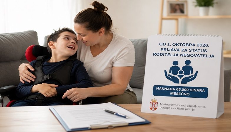 Roditelji negovatelji od oktobra dobijaju 65.000 dinara mesečno