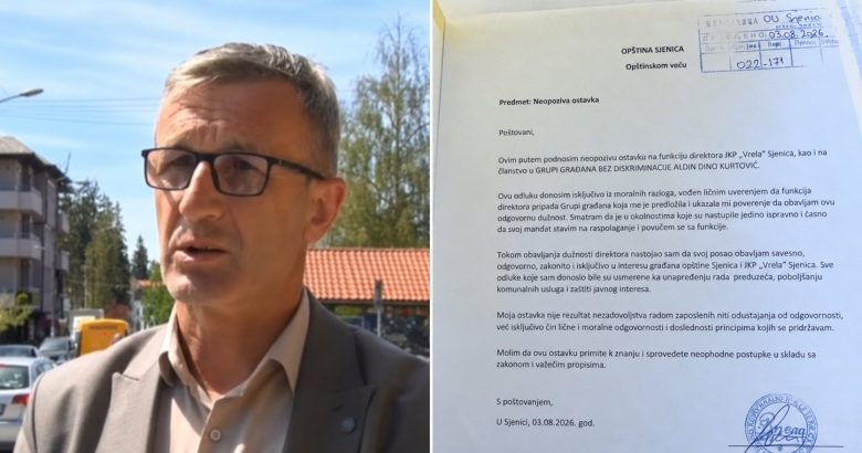 Nermin Ljajić podneo neopozivu ostavku na mesto direktora JKP „Vrela“